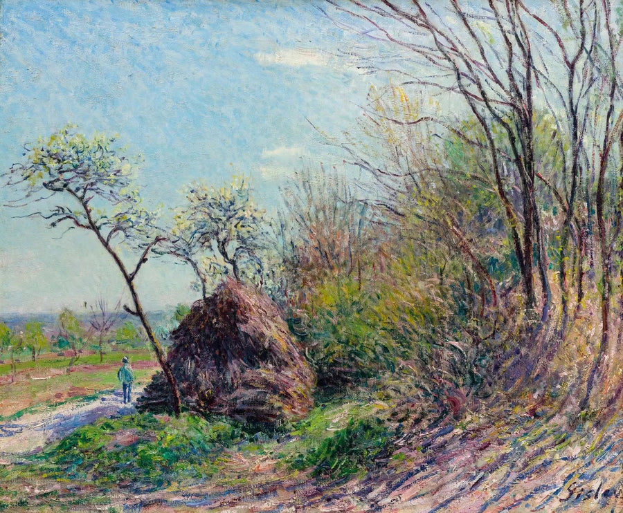 À beira da floresta - Les Sablons - Alfred Sisley