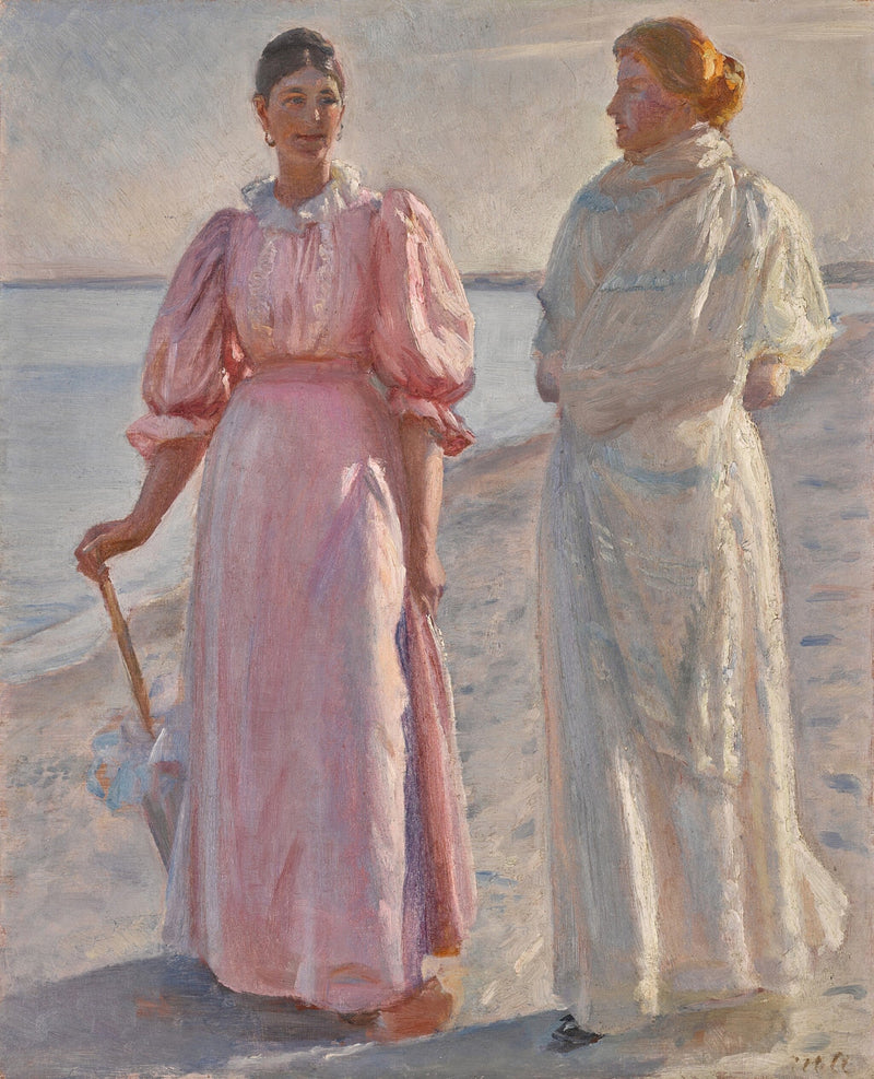 À la plage, Skagen. - Michael Peter Ancher