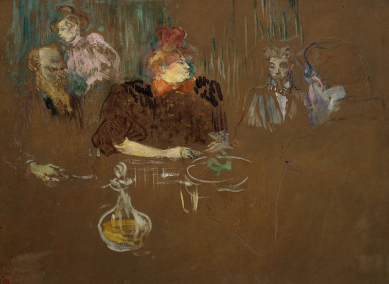 À mesa do Senhor e da Senhora Natanson - Henri de Toulouse-Lautrec