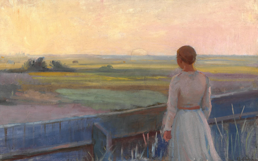 Ao entardecer - Anna Ancher