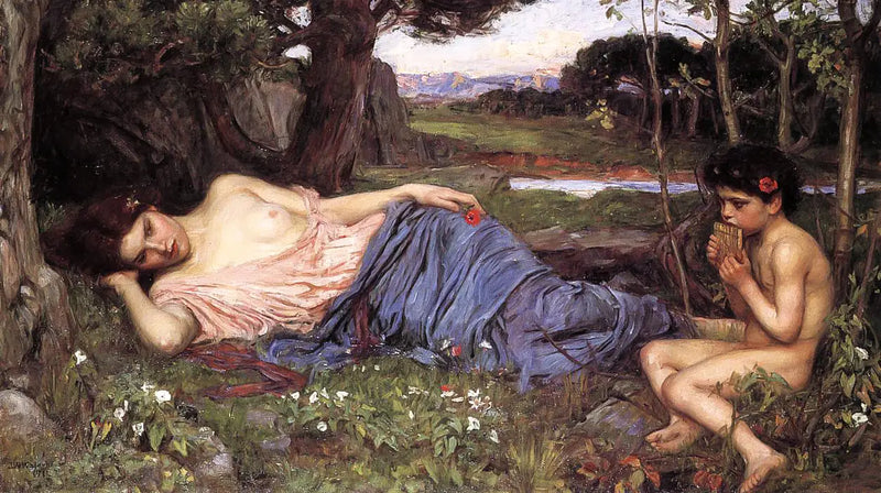À escuta das minhas doces tubulações - John William Waterhouse