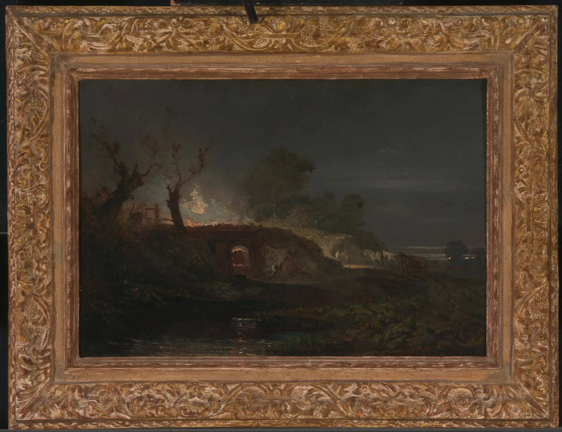 Um Forno de Cal, Possivelmente em Briton Ferry no Sul de Gales - J. M. W. Turner