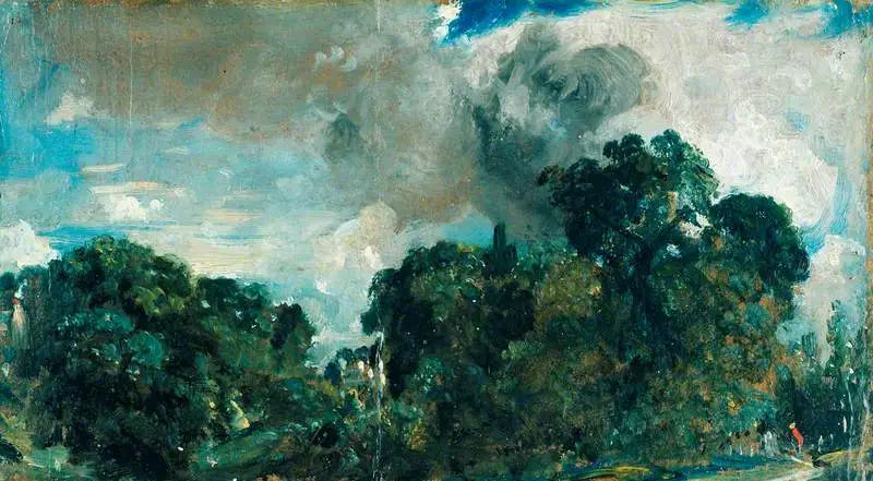 À beira de uma floresta - John Constable