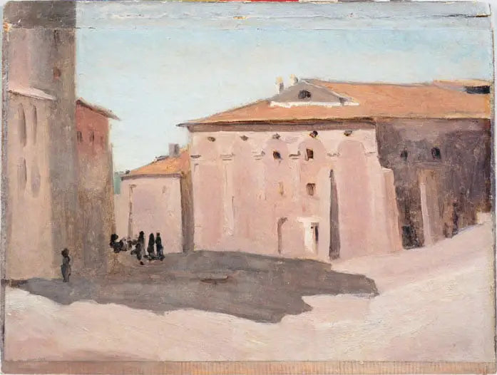 À Marino perto de Roma - Jean-Baptiste Camille Corot