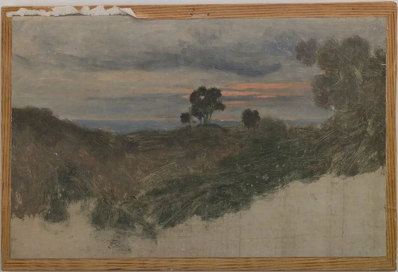 Em Olevano perto de Roma - Jean-Baptiste Camille Corot