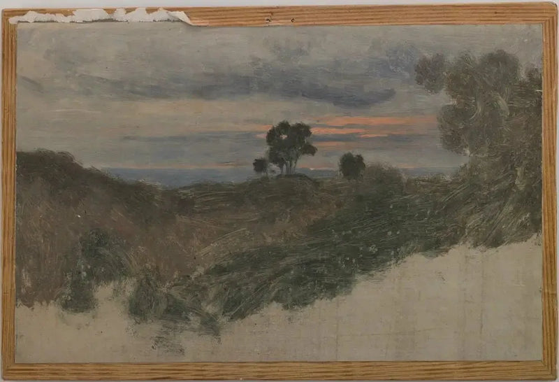 Em Olevano perto de Roma - Jean-Baptiste Camille Corot