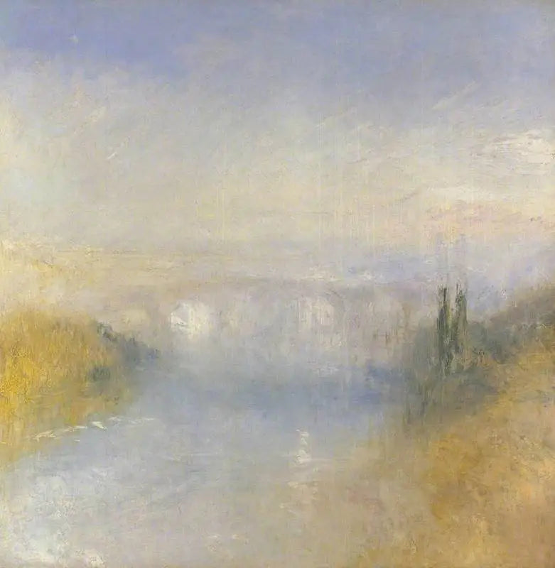 Um Rio Visto de uma Colina - J. M. W. Turner