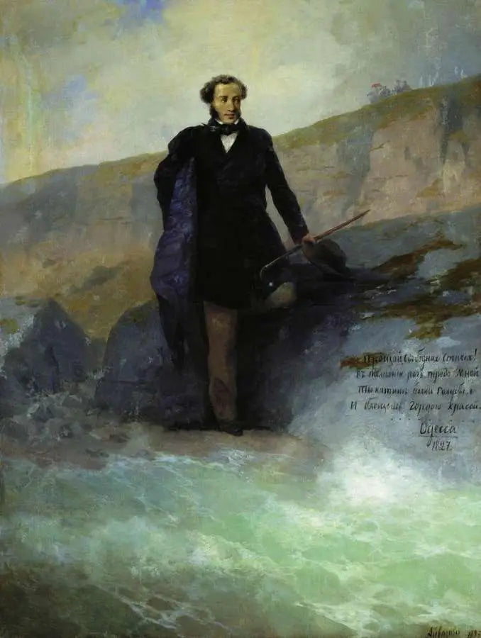 A. S. Pouchkine na costa do Mar Negro - Ivan Aïvazovski