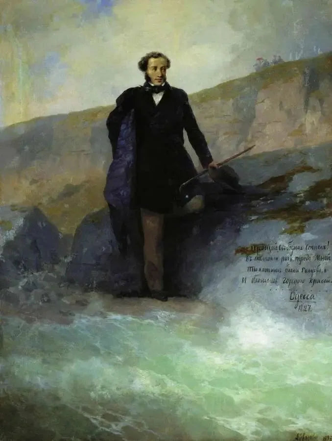 A. S. Pouchkine na costa do Mar Negro - Ivan Aïvazovski