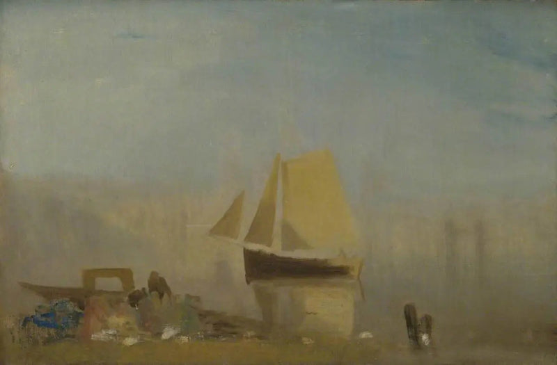 Um Barco à Vela em Rouen - J. M. W. Turner