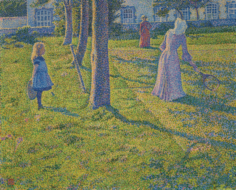 À Thuin ou a festa de tênis - Théodore van Rysselberghe