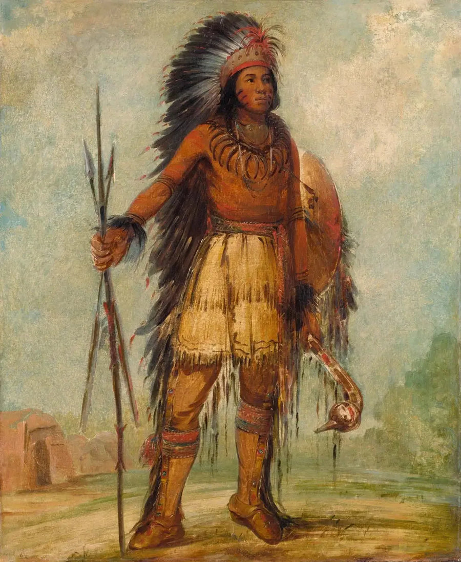 A-wun-ne-wa-be, pássaro do trovão - George Catlin