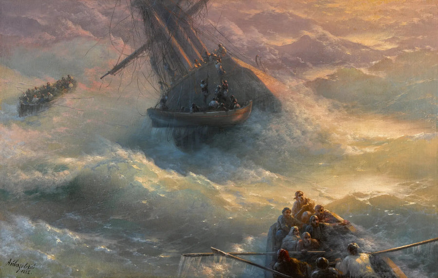 Abandono do navio - Ivan Aïvazovski