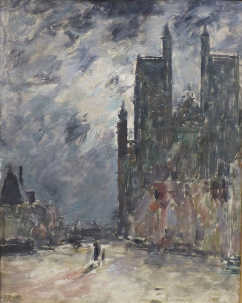 Abbeville. A igreja de Saint-Vulfran - Eugène Boudin