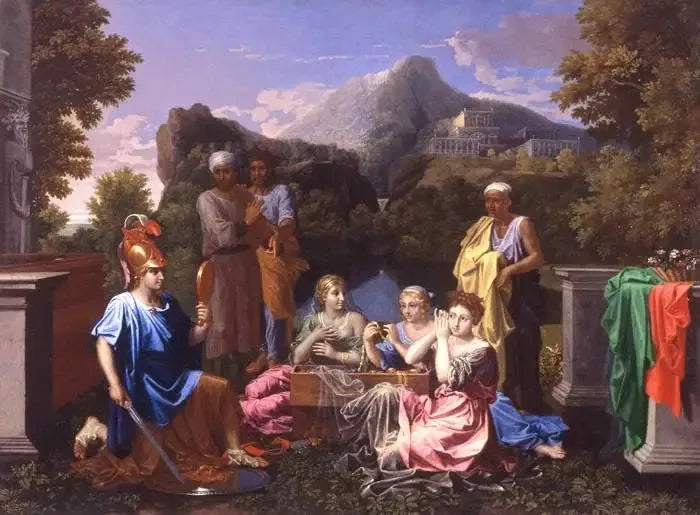 Achille em Skyros - Nicolas Poussin