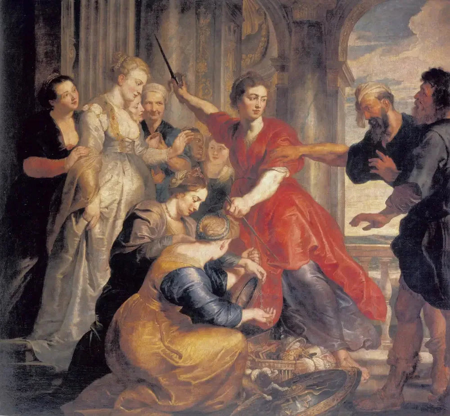 Achilles descoberto por Ulisses e Diomedes - Peter Paul Rubens