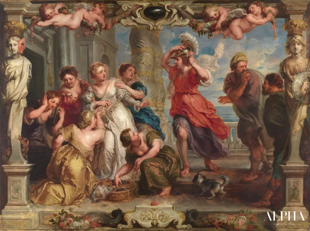 Achille découvert par Ulysse parmi les filles de Lycomède - Peter Paul Rubens - Reproductions de tableaux et peintures haut de gamme