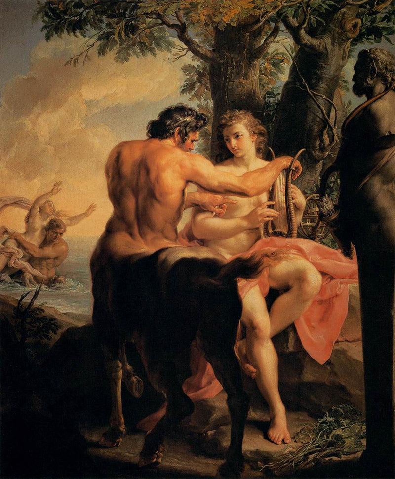 Achille e o centauro Quíron - Pompeo Batoni