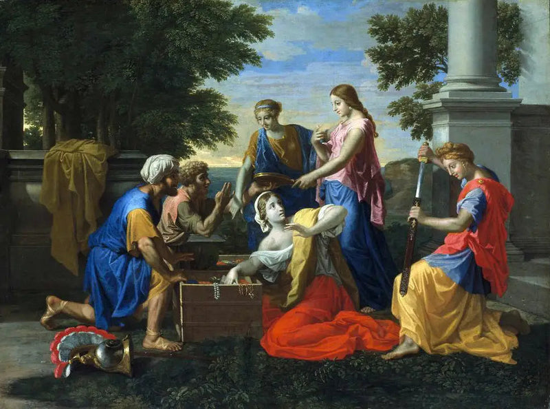Achille entre as filhas do rei Lycomède - Nicolas Poussin