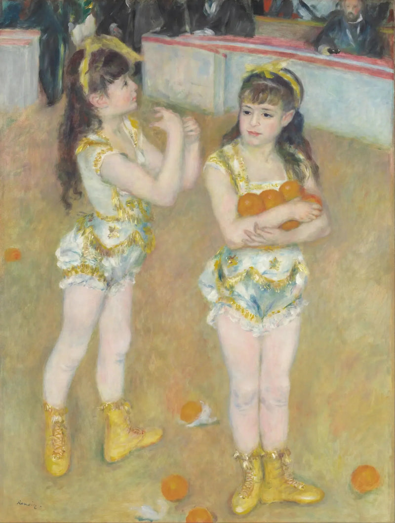 Acrobatas no Circo Fernando (Francisca e Angelina Wartenberg) - Pierre-Auguste Renoir