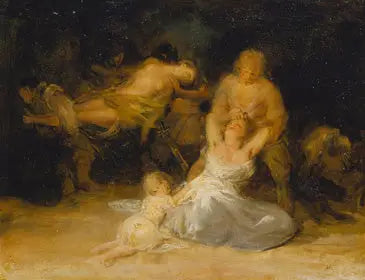Ato de violência contra duas mulheres - Francisco de Goya