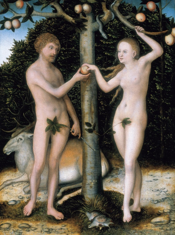 Adão e Eva - A queda do homem - Lucas Cranach, o Velho