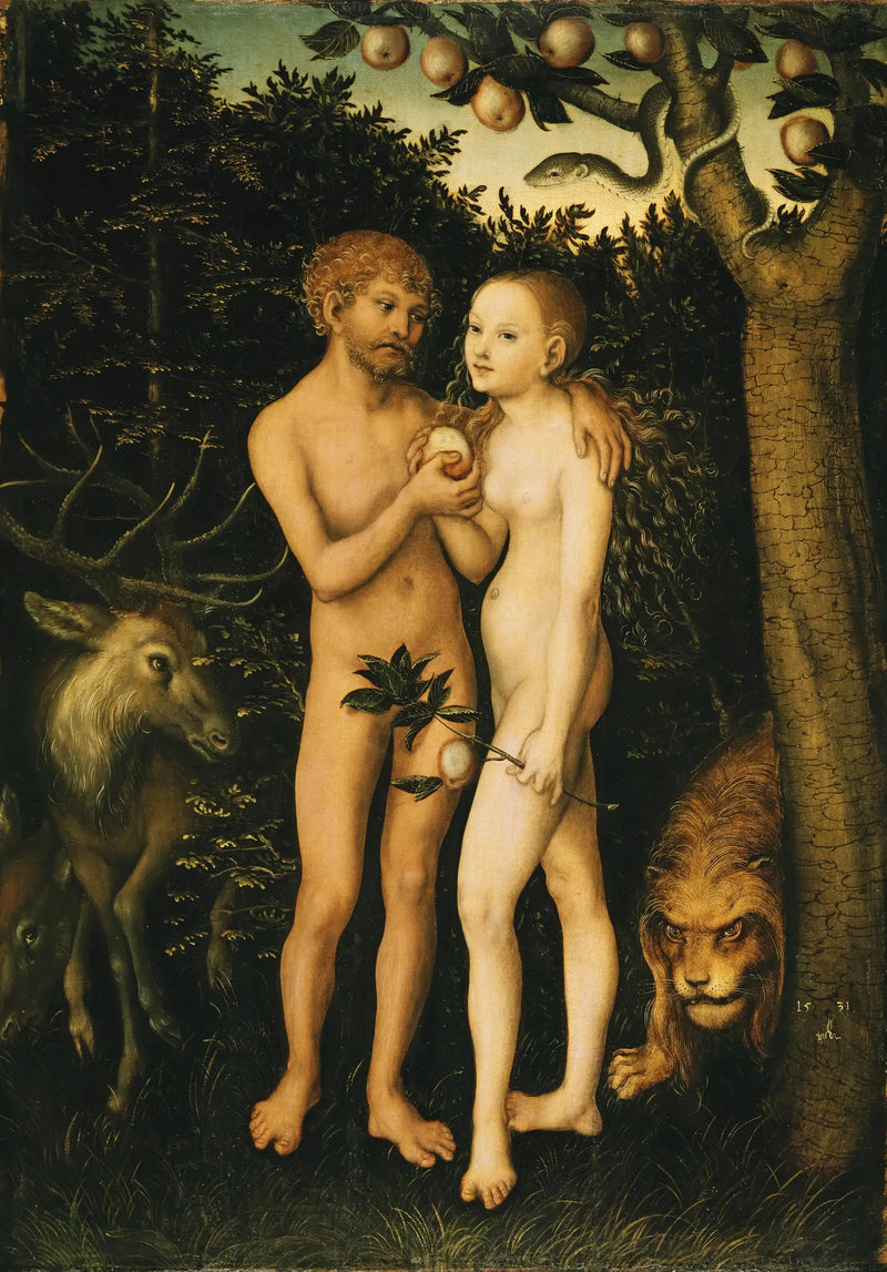 Adão e Eva - Lucas Cranach, o Velho