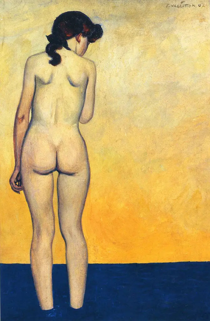 Adolescente entrando na água - Félix Vallotton