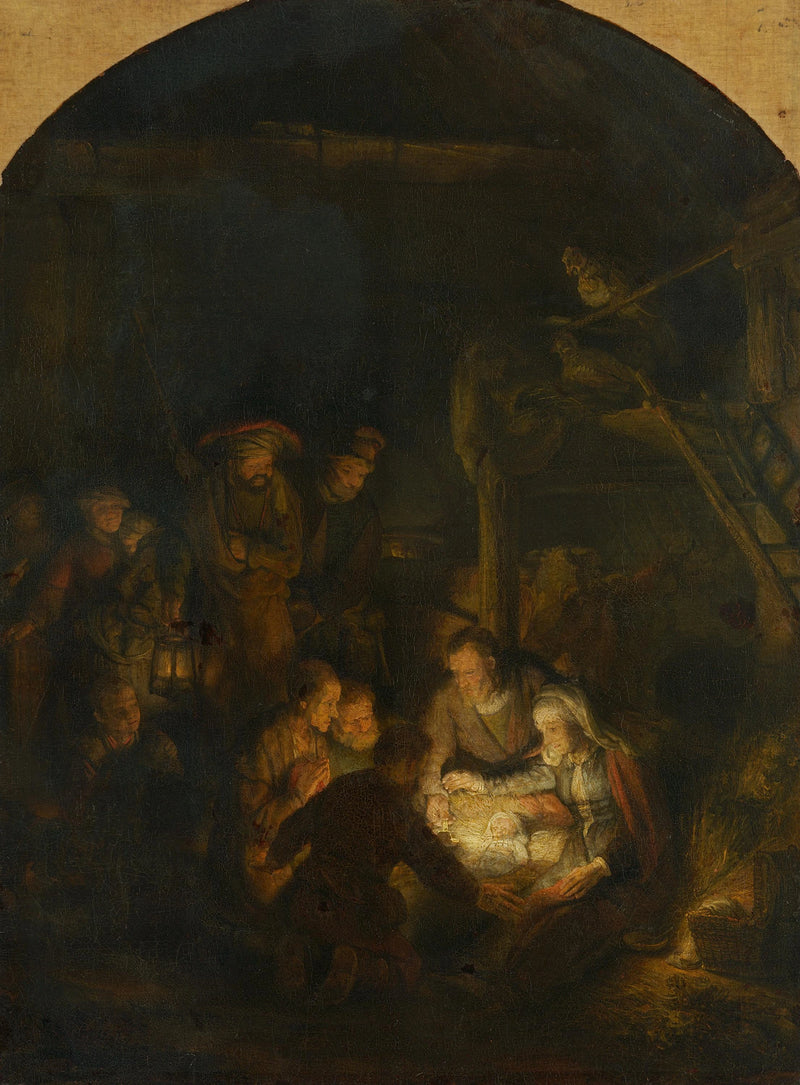 L’Adoration des bergers – Rembrandt, 1646