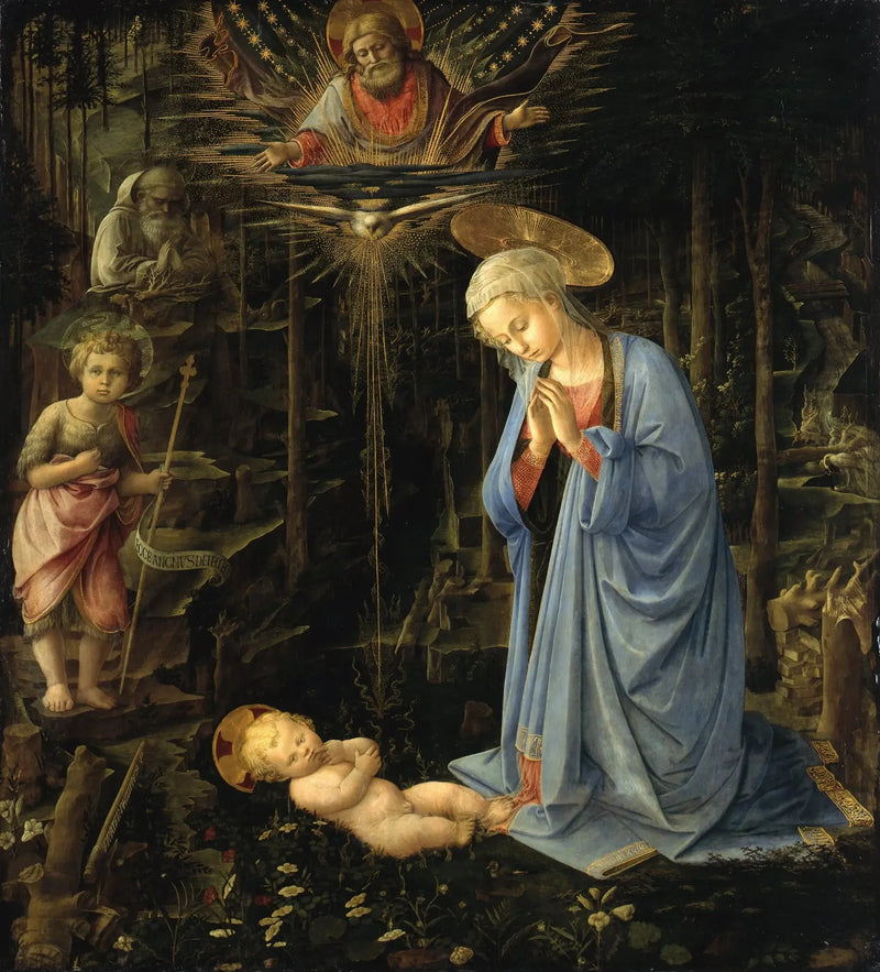 Adoração na floresta - Fra Filippo Lippi