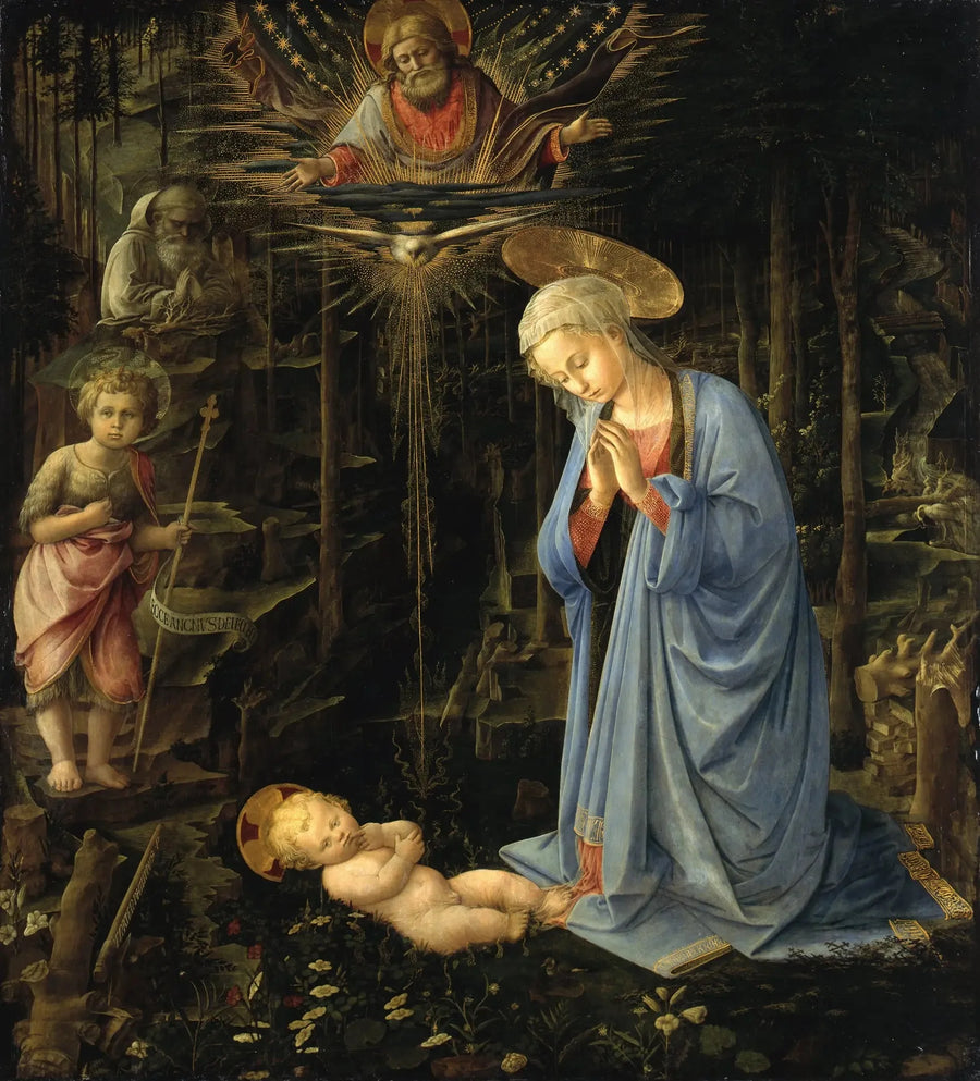 Adoração na floresta - Fra Filippo Lippi