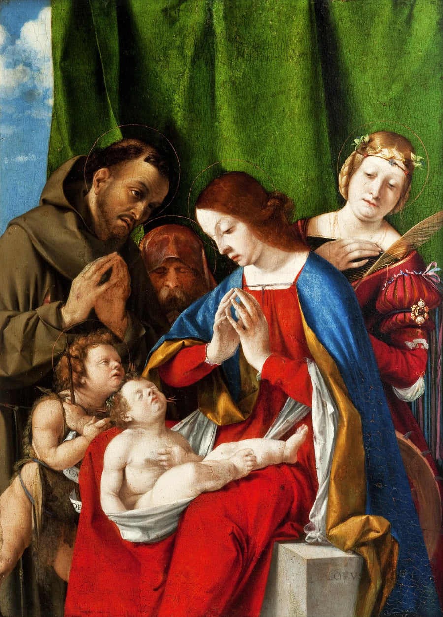 Adoração do Menino - Lorenzo Lotto