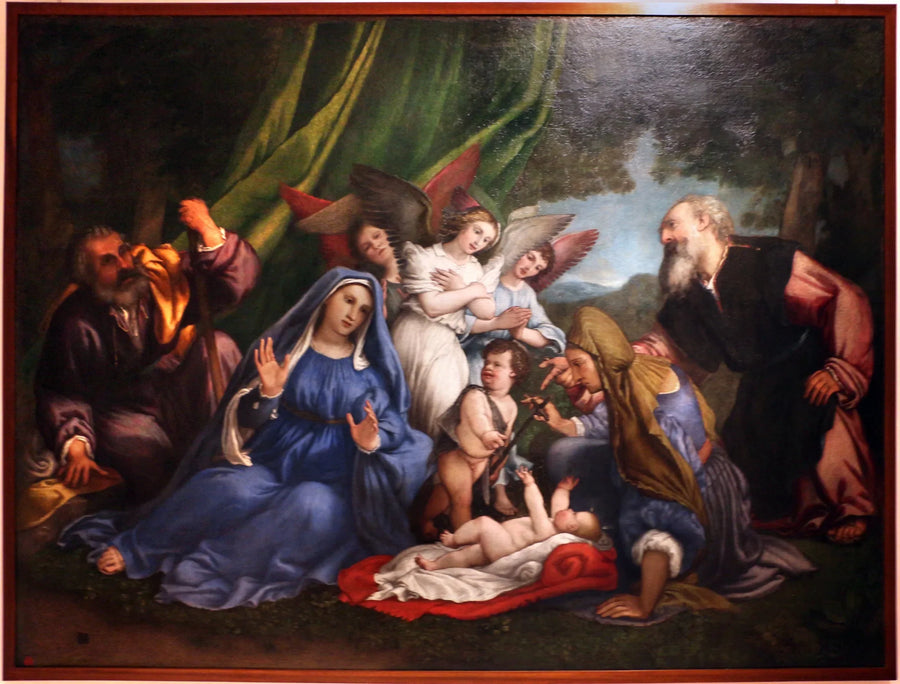 Adoração do Menino - Lorenzo Lotto