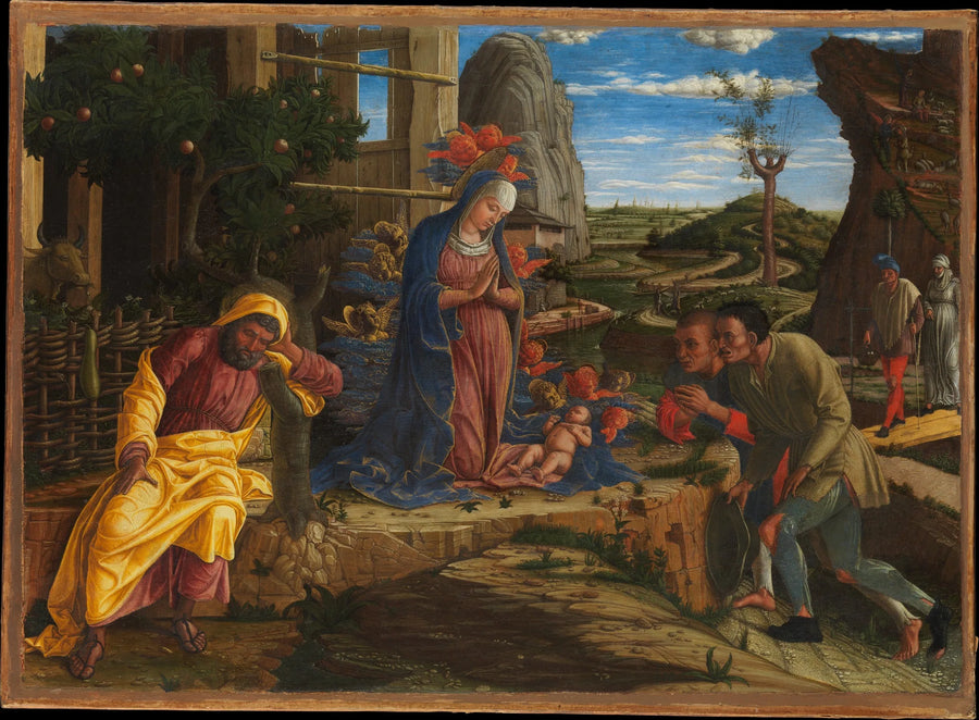 Adoração dos pastores - Andrea Mantegna