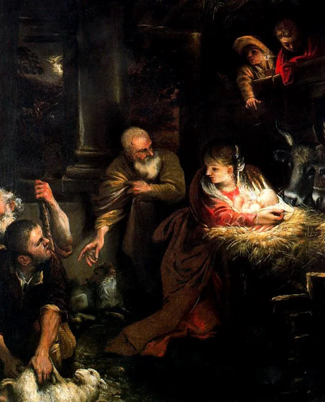 Adoração dos pastores - Annibale Carracci