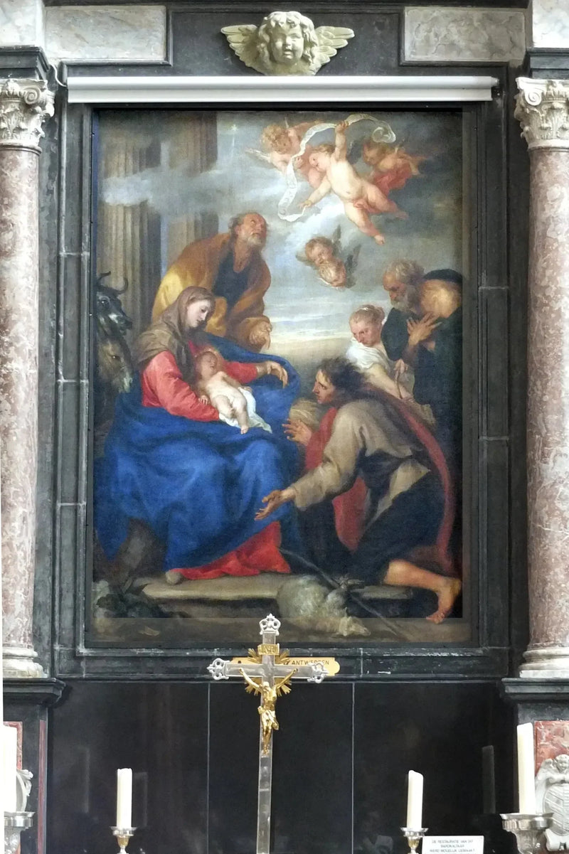 Adoração dos pastores - Antoine van Dyck