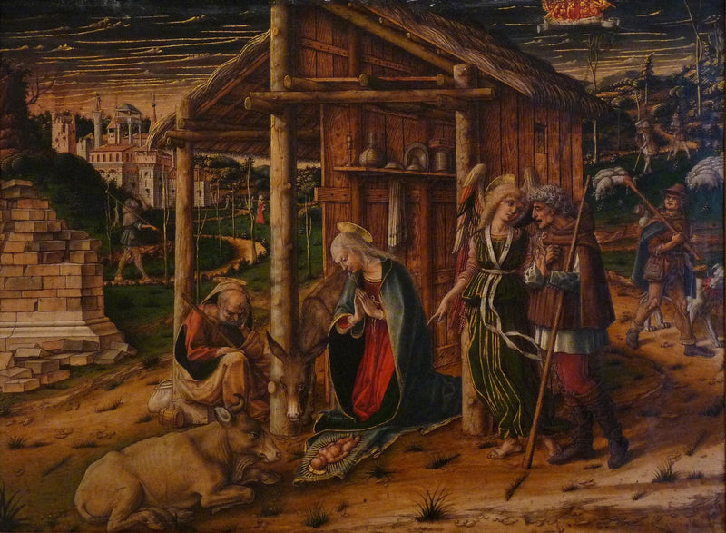 Adoração dos pastores - Carlo Crivelli