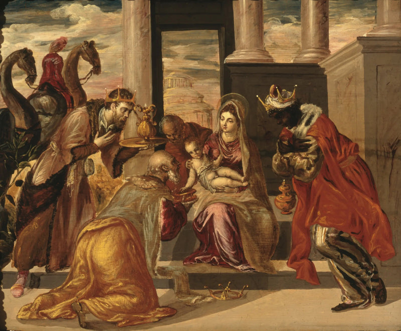 Adoração dos Magos com camelos - El Greco