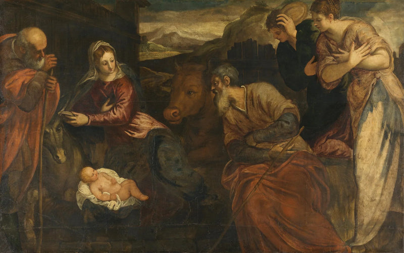 Adoração pelos pastores - Jacopo Tintoretto