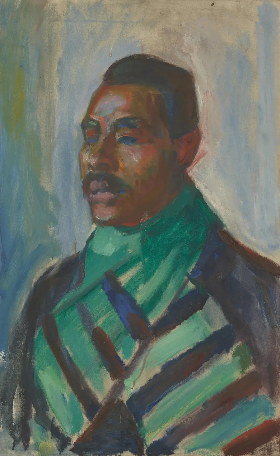 Africano com lenço verde - Edvard Munch