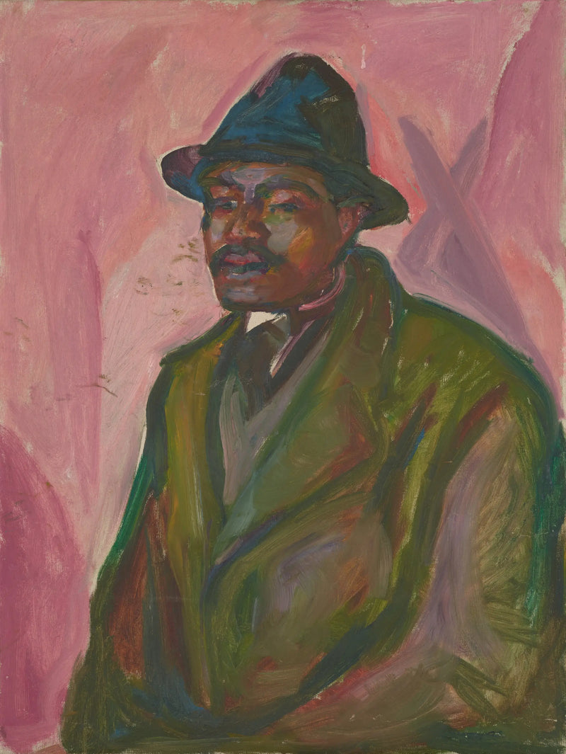 Africano com manto verde - Edvard Munch