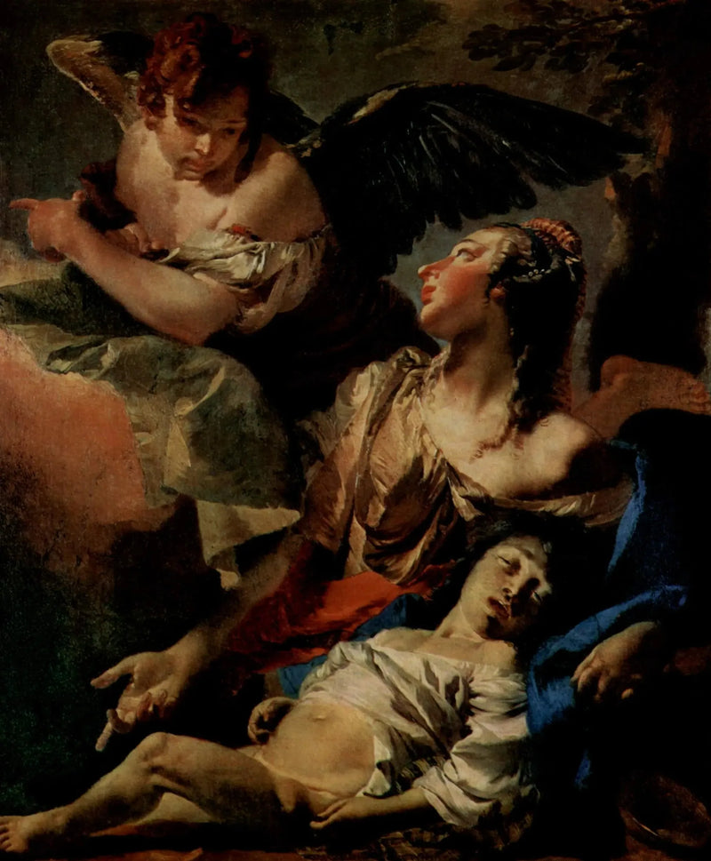 Agar e Ismael no deserto - Giovanni Battista Tiepolo