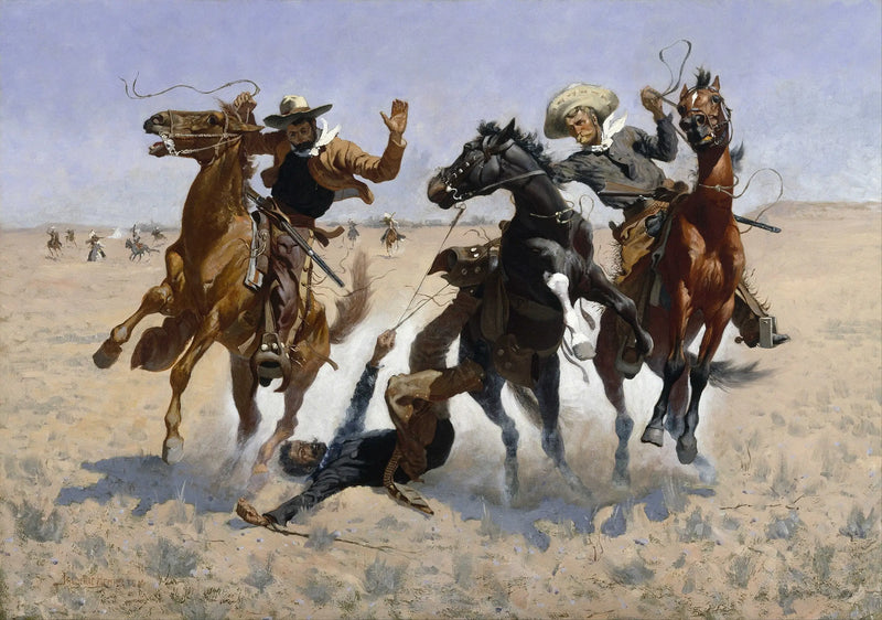 Ajudar um camarada - Frederic Remington