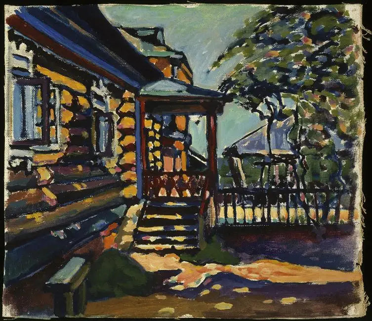 Akhtyrka, entrada principal da datcha - Vassily Kandinsky