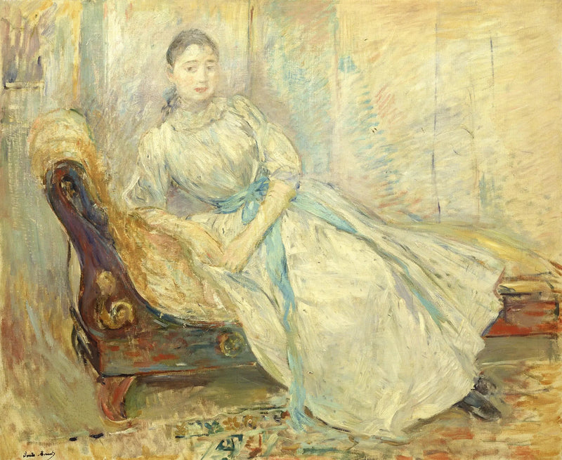 Albine Sermicoli no ateliê - Berthe Morisot