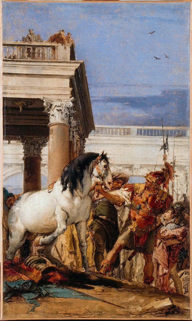 Alexandre e Bucéfale - Giovanni Battista Tiepolo