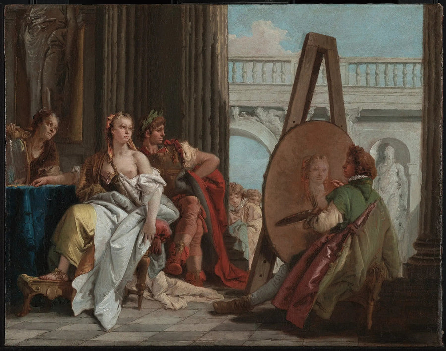 Alexandre e Campaspe no pintor Apelle - Giovanni Battista Tiepolo