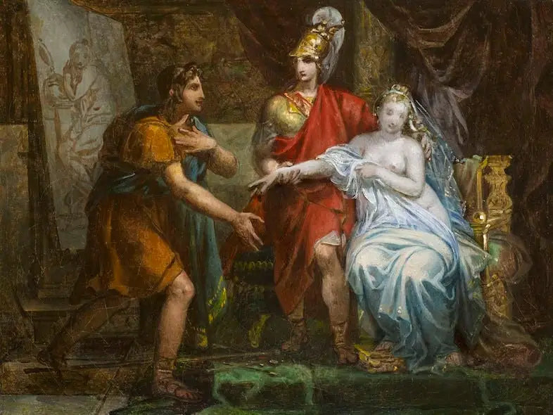 Alexandre o Grande cedendo Campaspe a Apelle - Charles Meynier