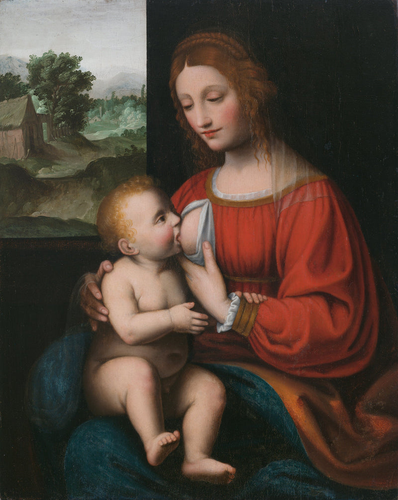 Amamentação da Virgem e do Menino - Bernardino Luini