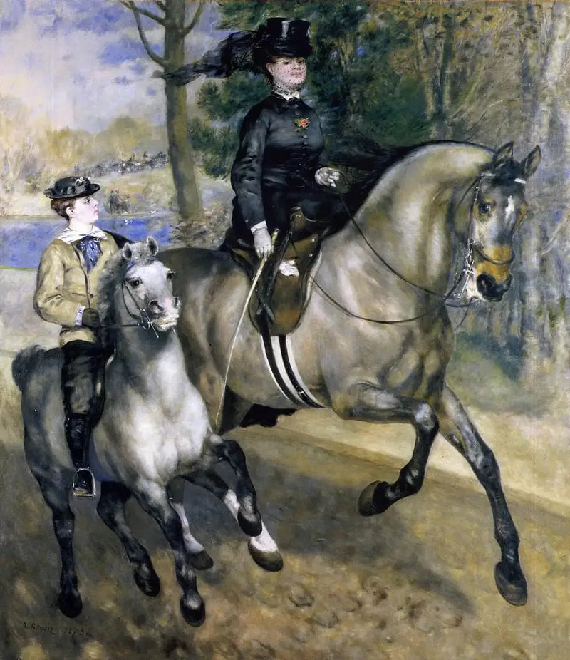 Allee cavaleira no bosque de Boulogne - Pierre-Auguste Renoir